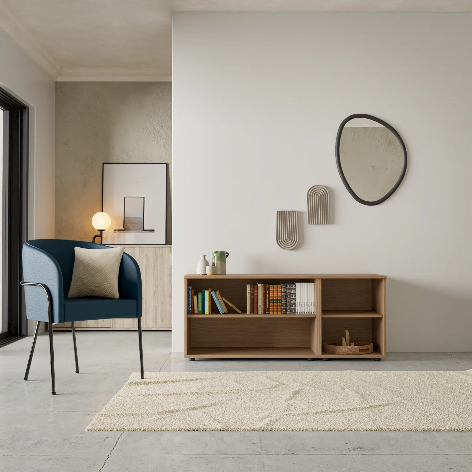 Credenza 135 - Carvalho - Milenium Azul Alejado